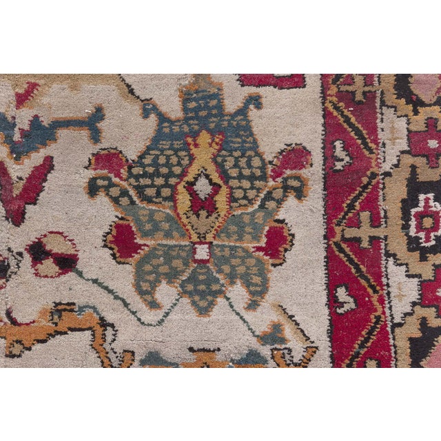 Doris Leslie Blau Antique Agra Beige Runner - c. 1900 (Size Adjusted) (Fragment) For Sale In New York - Image 6 of 10