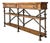 Vintage Stanley Wood and Iron Console Table For Sale
