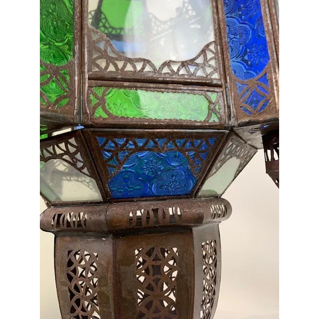 Blue Moroccan Lanterns For Sale - Image 8 of 10