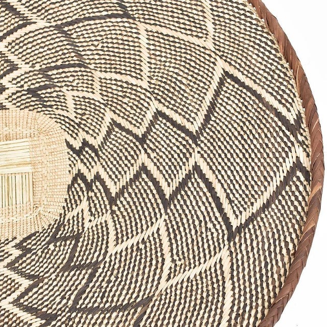 African Early 20th Century Tonga Binga Basket 23 Inch For Sale - Image 3 of 3