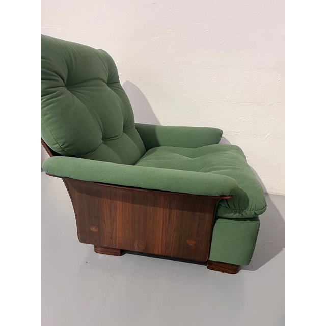 Mid-Century Modern Armchairs and Poufs from Cinova, 1960s, Set of 3 For Sale - Image 3 of 9