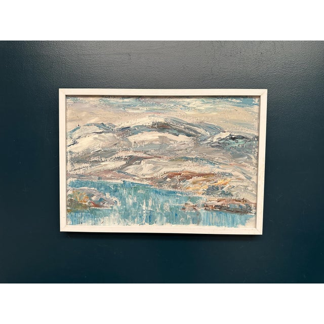 Erik Lo, Landscape, 1960s, Oil on Canvas, Framed For Sale - Image 18 of 18