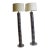 1990s Mid-Century Modern Style After Toni Zuccheri Multi-Tiered Cylindrical Mercury Glass Murano Style Floor Lamps - a Pair For Sale