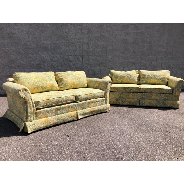 Vintage Tropical Floral Loveseat Pair Chairish