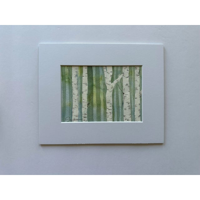 It’s springtime, and I’m painting bamboo. Signed and matted, original artwork ready to frame.