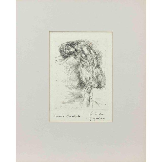 Contemporary André Dunoyer De Segonzac, Woman Undressing, 1920s, Etching For Sale - Image 3 of 3