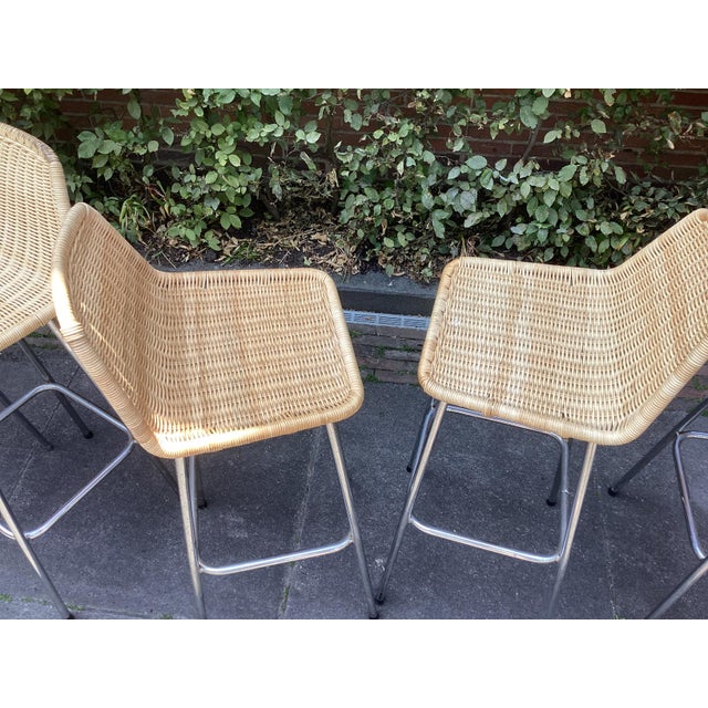Bar Stools attributed to Rohé Noordwolde, 1960s, Set of 6 For Sale - Image 6 of 8