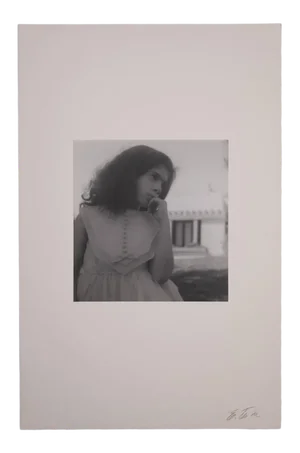 1960s Edmund Teske Untitled Monochromatic Portrait Photograph of a Young Girl
