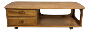Ercol Minerva Coffee Table in Elm from Lucian Ercolani, 1980s