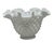 White Ruffled Rim Hobnail White Milk Glass Bowl Vase — Vintage 6.5" Wide For Sale - Image 8 of 12