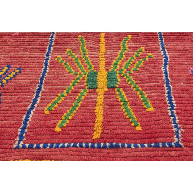 Late 20th Century Vintage Azilal Moroccan Rug, 03'09 X 08'09 For Sale - Image 5 of 10