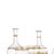 Glass and Crystal - Glassware Service. 20th-century Portuguese, in molded crystal, gold-engraved decoration, comprising:...