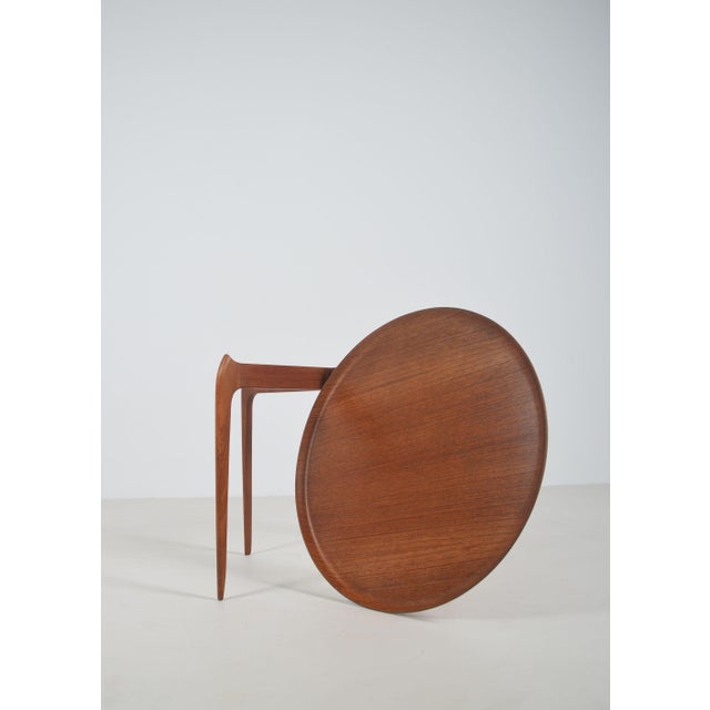 Fritz Hansen Teak Side Table by Engholm and Willumsen for Fritz Hansen, 1960s For Sale - Image 4 of 9