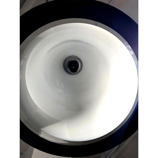 White 1960s White Murano Glass Pendant Chandelier For Sale - Image 8 of 9