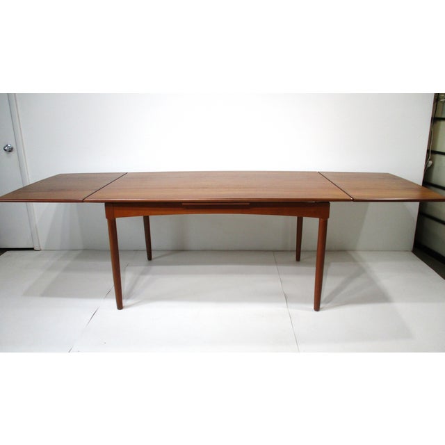 Teak Expandable Dining Table in the Style of Niels Moller Denmark For Sale - Image 14 of 14