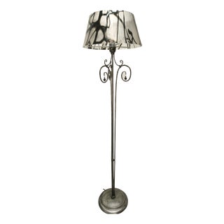 Floor Lamp with Murano Glass, 1980s For Sale