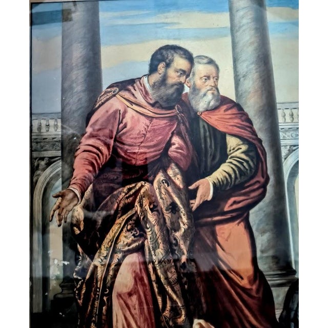 Susanna and the Elders, Tempera and Watercolor on Paper, 19th Century For Sale - Image 14 of 16