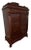 Chippendale Style Mahogany Finish Serpentine Tall Chest With Claw Feet For Sale