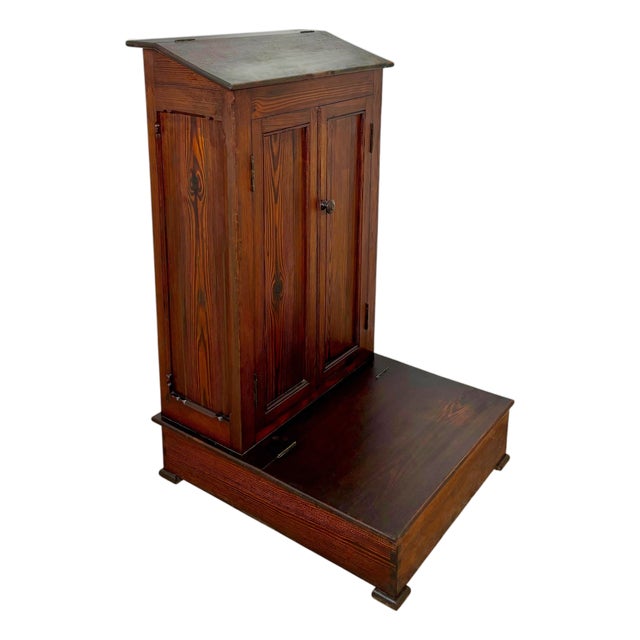 Prayer Pedestal in Pine, 1920s For Sale