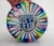 C.1970's K & B (Koscherak Bros.), Italian Hand-Blown Rainbow Colored Bulbous-Shaped Murano Accent/And or Paperweight For Sale - Image 11 of 13