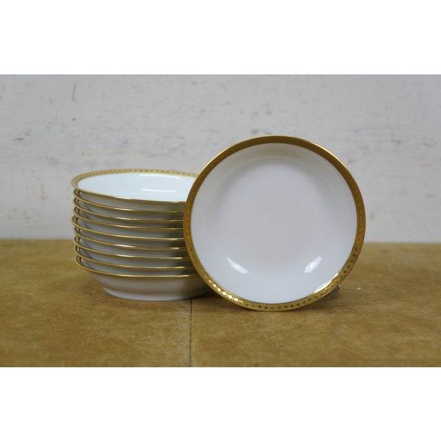Gold Antique Alfred Lanternier French Limoges 99 Piece Gold Encrusted China Dinnerware Set For Sale - Image 8 of 16