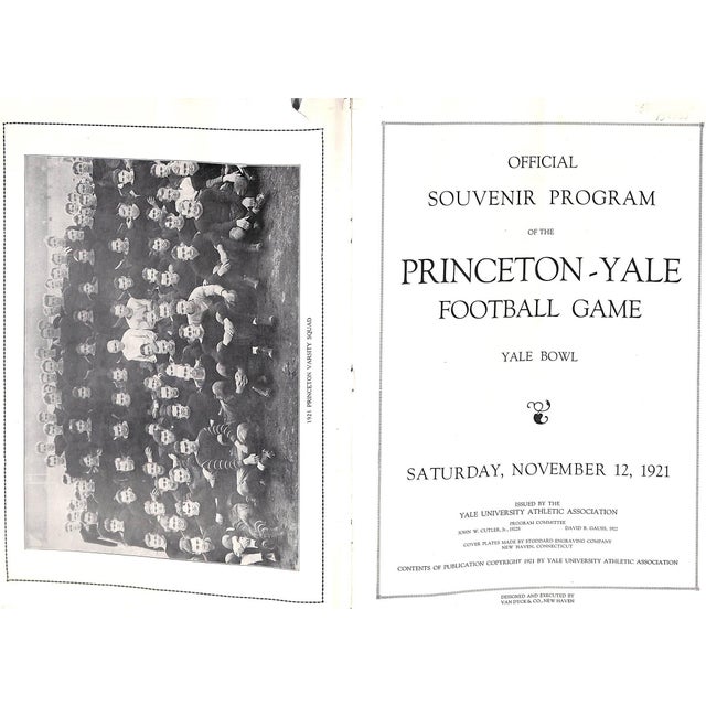 [56] pp. Yale University Athletic Association 1921 11" x 8"