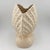 Vintage Japanese Shell Ceramic Vase or Planter in Ivory Crackle Glaze For Sale - Image 4 of 9