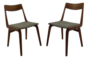 Teak Boomerang Dining Chairs by Alfred & Erik Christensen for Slagelse Møbelværk, Set of 2