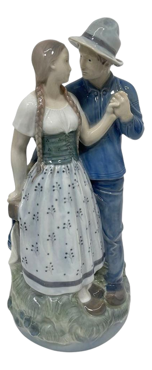 Sculpture of Hendrik & Else attributed to Royal Copenhagen, Denmark, 1980s