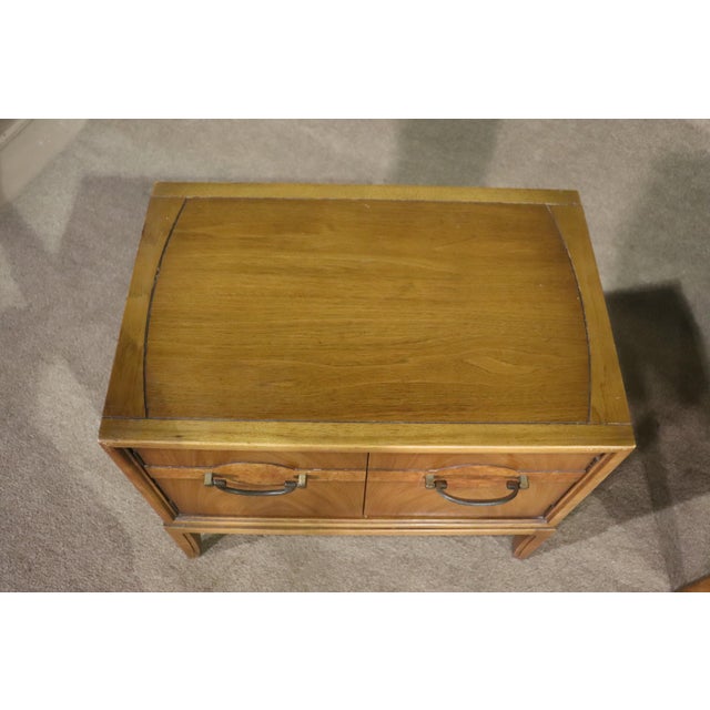 Mid 20th Century Mid-Century Two Door Nightstands - 2 Pieces For Sale - Image 4 of 9