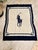 Ralph Lauren Polo Equestrian Motif Wool Blanket – Navy & Cream For Sale In West Palm - Image 6 of 9