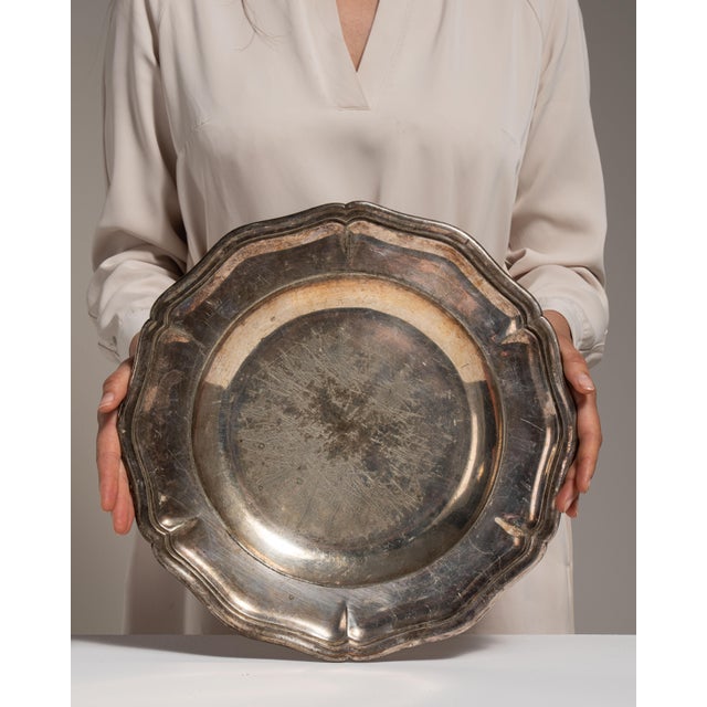 Early 20th Century France Silver Platter For Sale - Image 10 of 15