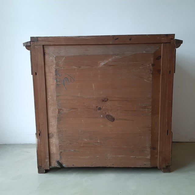 Wood Biedermeier Chest of Drawers in Poplar Veneer, 1820 For Sale - Image 7 of 8