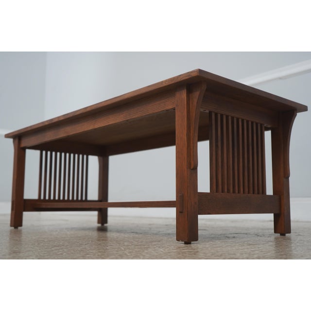 Stickley Stickley Mission Oak Coffee Table Arts & Crafts For Sale - Image 4 of 13