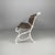 Art Deco Italian Wooden and White Cast Iron Bench, 1930s For Sale - Image 3 of 14