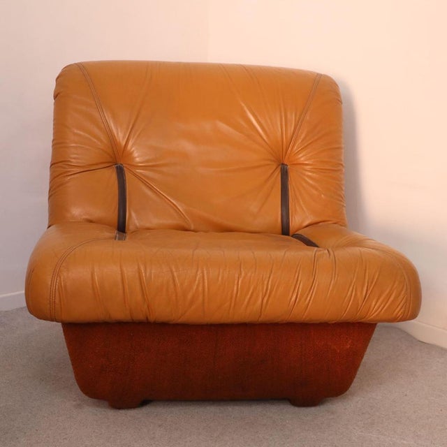 Italian Modular Sofa in Leather Five Modules by Lev & Lev, 1970s For Sale - Image 3 of 7