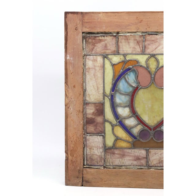 Pair of Antique Arts & Crafts Stained Glass Windows For Sale - Image 4 of 9