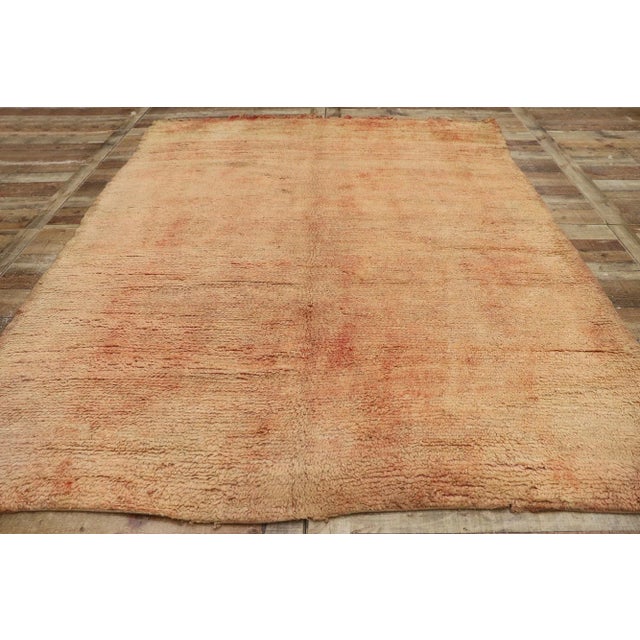 Textile Vintage Beni Mrirt Moroccan Rug - 06'08 X 08'07 For Sale - Image 7 of 9