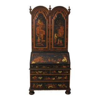 Maitland Smith Chinoiserie Decorated Secretary Desk For Sale