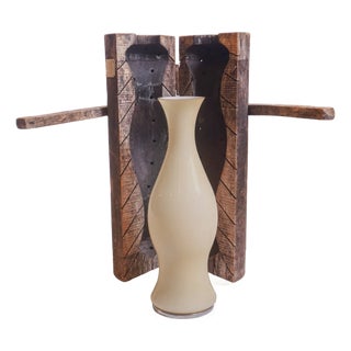 Leucos Hand Blown by Eva Zeisel With Wood Mold, Spring Collection For Sale