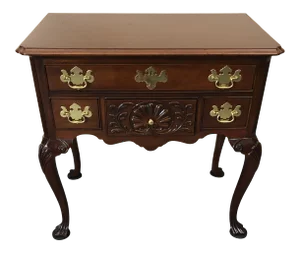 Chippendale Style Mahogany Lowboy Chest of Drawers