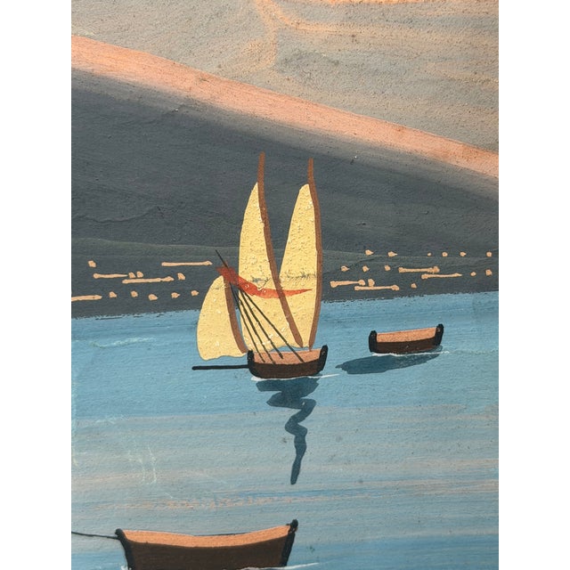 19th Century Italian Grand Tour Mount Vesuvius Eruption Gouache Painting, 1844 For Sale - Image 12 of 18