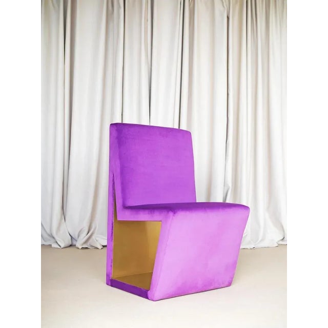 Voa chair by culto ponsoda dimensions: d 58 x w 50 x h 86 cm materials: velvet, wood, gold stainless steel. Available in...