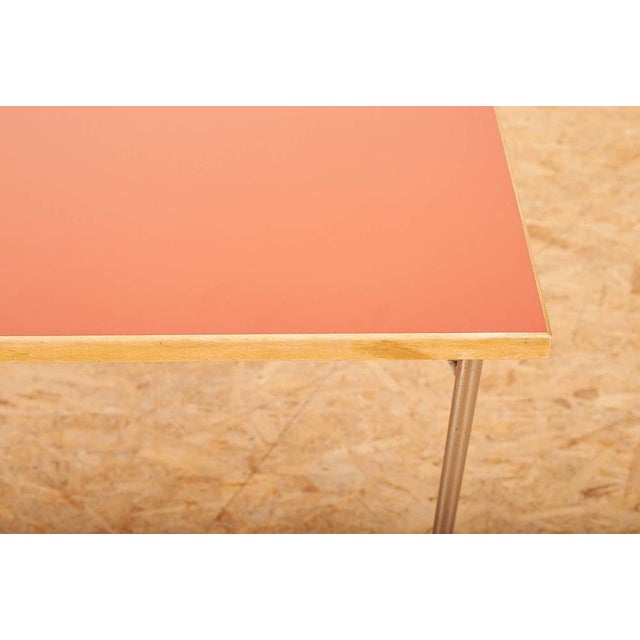 Table with Chrome-Plated Tubular Steel Legs For Sale - Image 6 of 14