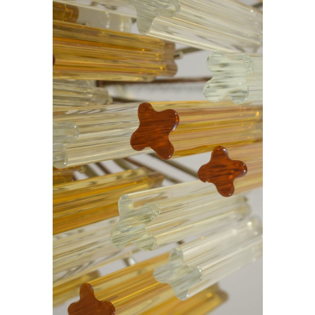 1970s Quadrilobe Chandelier from Venini, 1970s For Sale - Image 5 of 11