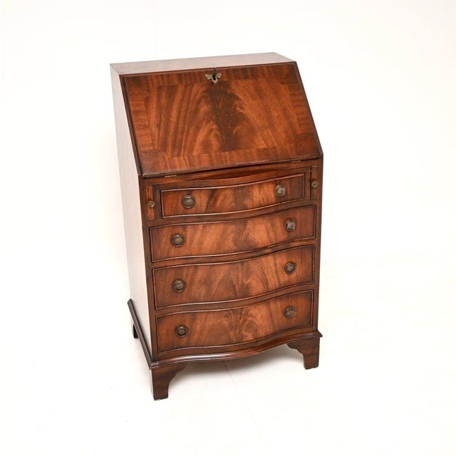 Antique Georgian Writing Bureau, 1950 For Sale - Image 11 of 11