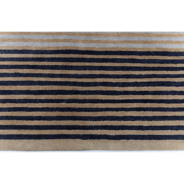 Art Deco Contemporary Art Deco-Inspired Geometric Warm Tan Carpet by Doris Leslie Blau For Sale - Image 3 of 10
