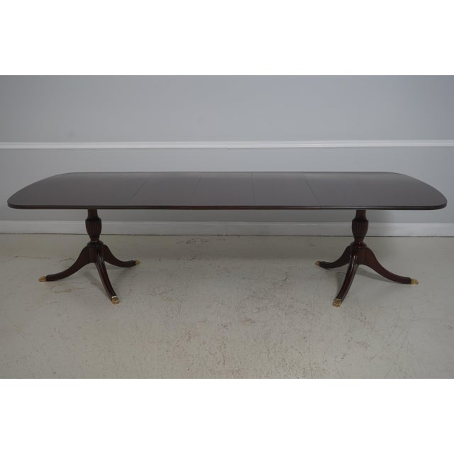 Henkel Harris Mahogany Double Pedestal Dining Table For Sale - Image 11 of 18