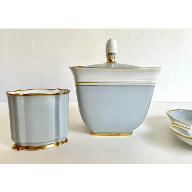 Rosenthal Mid-Century Rosenthal Azur Kronach-Germany Smoking Vanity Set For Sale - Image 4 of 11