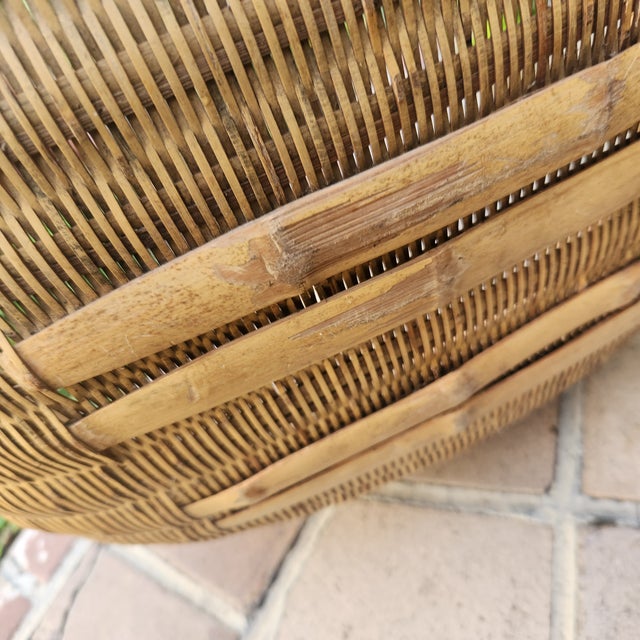 1930s Farmers Market Vegetable Basket For Sale - Image 4 of 5